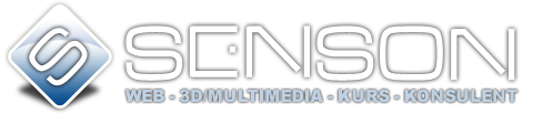 Senson – webdesign, 3D, kurs og konsulent